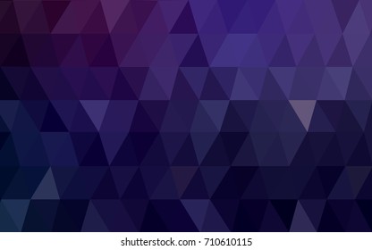 Dark Purple vector polygonal illustration, which consist of triangles. Triangular pattern for your business design. Geometric background in Origami style with gradient. 