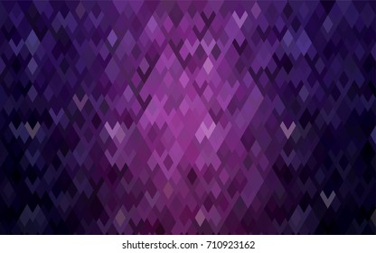 Dark Purple vector polygonal illustration consisting of rectangles. Rectangular design for your business. Creative geometric background in origami style with gradient.