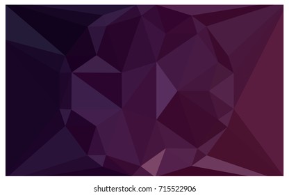 Dark Purple vector polygonal illustration, which consist of triangles with a gemstone in center. Triangular design of a huge diamond for your business. Creative geometric background of gems.