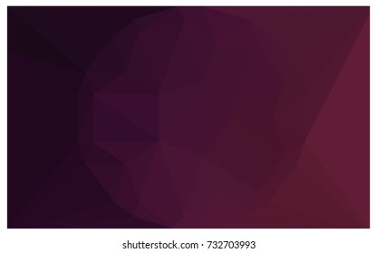 Dark Purple vector polygonal illustration, which consist of triangles with a gemstone in center. Triangular design of a huge diamond for your business. Creative geometric background of gems.