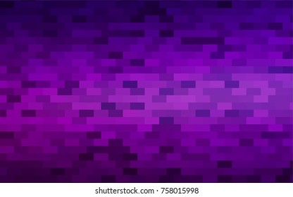 Dark Purple vector polygonal illustration consisting of rectangles. Rectangular design for your business. Creative geometric background in origami style with gradient.