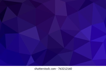 Dark Purple vector polygonal illustration, which consist of triangles. Triangular pattern for your business design. Geometric background in Origami style with gradient. 