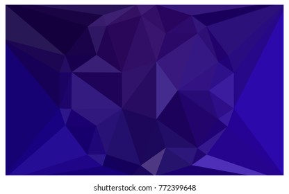 Dark Purple vector polygonal illustration, which consist of triangles with a gemstone in center. Triangular design of a huge diamond for your business. Creative geometric background of gems.