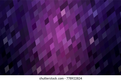 Dark Purple vector polygonal illustration consisting of rectangles. Rectangular design for your business. Creative geometric background in origami style with gradient.