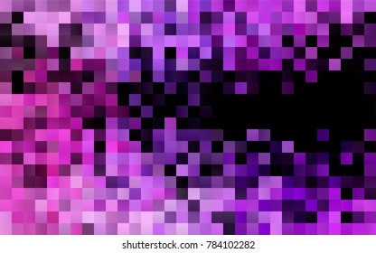 Dark Purple vector polygonal illustration, which consist of rectangles. Rectangular pattern for your business design. Geometric background in Origami style with gradient. 