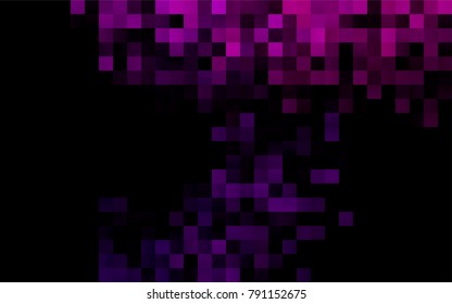 Dark Purple vector polygonal illustration consisting of rectangles. Rectangular design for your business. Creative geometric background in origami style with gradient.