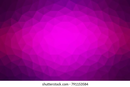 Dark Purple vector polygonal illustration, which consist of triangles. Triangular pattern for your business design. Geometric background in Origami style with gradient. 