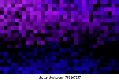 Dark Purple vector polygonal illustration consisting of rectangles. Rectangular design for your business. Creative geometric background in origami style with gradient.