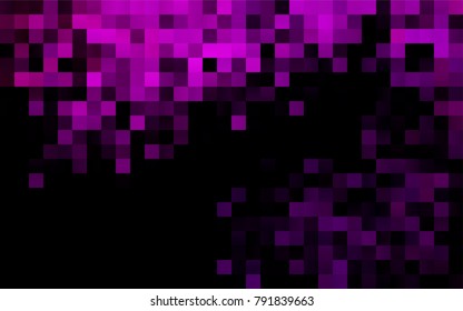 Dark Purple vector polygonal illustration consisting of rectangles. Rectangular design for your business. Creative geometric background in origami style with gradient.