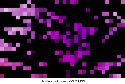 Dark Purple vector polygonal illustration consisting of rectangles. Rectangular design for your business. Creative geometric background in origami style with gradient.