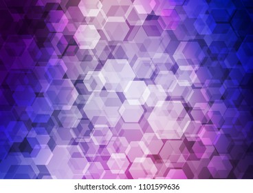 Dark Purple vector polygonal pattern. Geometric illustration in Origami style with gradient.  The elegant pattern can be used as part of a brand book.