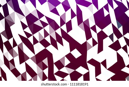 Dark Purple vector polygonal pattern. Shining illustration, which consist of triangles. A new texture for your design.