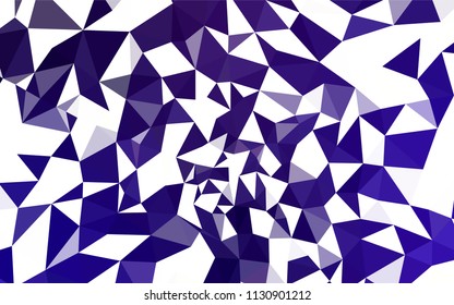 Dark Purple vector polygonal pattern. Geometric illustration in Origami style with gradient.  Triangular pattern for your design.
