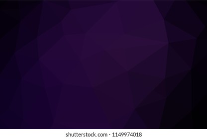 Dark Purple vector polygonal pattern. Colorful abstract illustration with gradient. Brand new style for your business design.