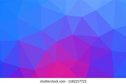 Dark Purple vector polygonal pattern. Creative illustration in halftone style with triangles. Template for cell phone's backgrounds.