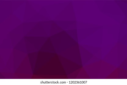 Dark Purple vector polygonal pattern. Creative geometric illustration in Origami style with gradient. A new texture for your design.