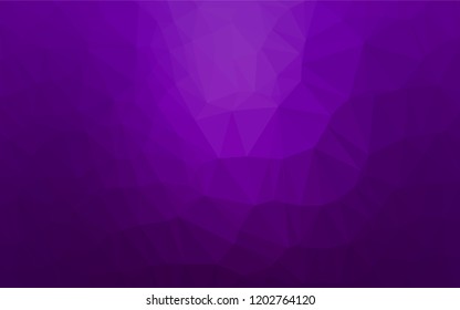 Dark Purple vector polygonal pattern. A completely new color illustration in a vague style. The elegant pattern can be used as part of a brand book.