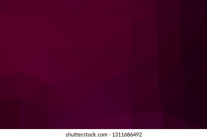 Dark Purple vector polygonal pattern. Colorful illustration in Origami style with gradient.  Completely new design for your business.