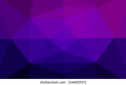 Dark Purple vector polygonal pattern. Colorful abstract illustration with gradient. Brand new design for your business.