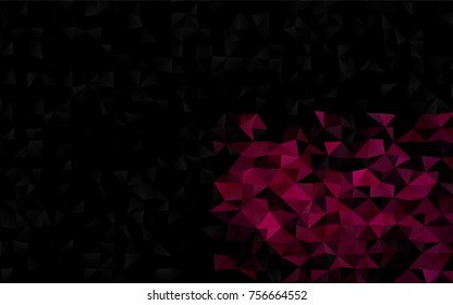 Dark Purple vector polygonal pattern. Shining colored illustration in a brand-new style. A completely new template for your business design.
