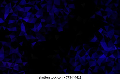 Dark Purple vector polygonal pattern. Glitter abstract illustration with an elegant design. The completely new template can be used for your brand book.