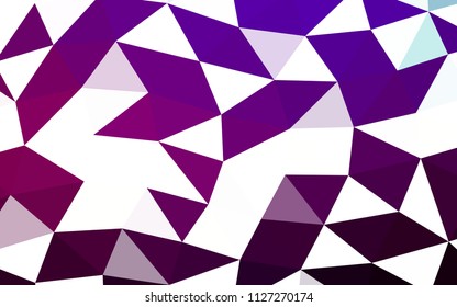 Dark Purple vector polygonal polygonal. Shining colored illustration in a Brand new style. A completely new template for your business design.