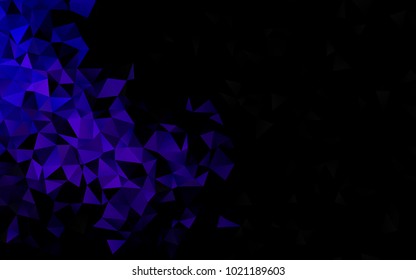 Dark Purple vector polygonal template. Shining colored illustration in a brand-new style. The best triangular design for your business.