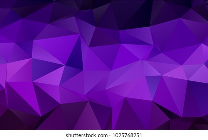 Dark Purple vector polygonal template. A completely new color illustration in a vague style. The completely new template can be used for your brand book.