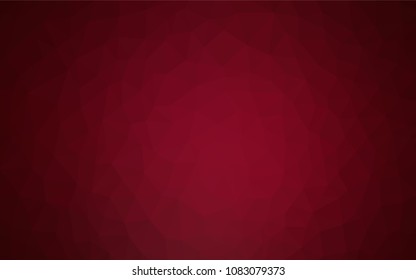 Dark Purple vector polygonal template. Modern abstract illustration with triangles. A completely new design for your leaflet.
