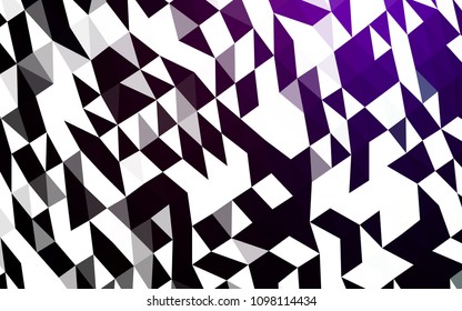 Dark Purple vector polygonal template. Creative illustration in halftone style with gradient. The polygonal design can be used for your web site.