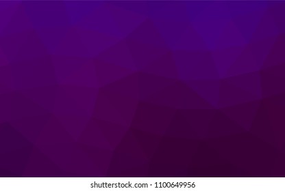 Dark Purple vector polygonal template. Shining colored illustration in a Brand new style. Brand new style for your business design.