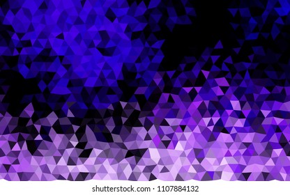Dark Purple vector polygonal template. A sample with polygonal shapes. The completely new template can be used for your brand book.