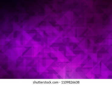 Dark Purple vector polygonal template. A sample with polygonal shapes. The textured pattern can be used for background.
