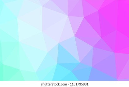 Dark Purple vector polygonal template. Elegant bright polygonal illustration with gradient. Brand new style for your business design.