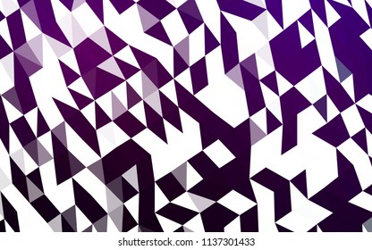 Dark Purple vector polygonal template. Colorful abstract illustration with gradient. The polygonal design can be used for your web site.