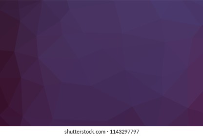 Dark Purple vector polygonal template. Colorful abstract illustration with gradient. A completely new design for your business.