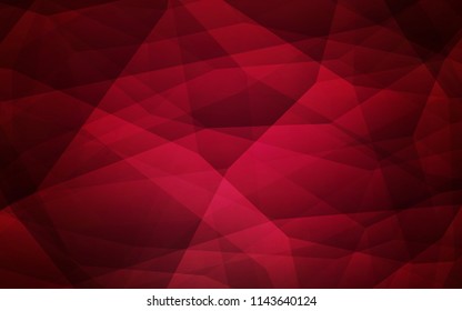 Dark Purple vector polygonal template. Creative illustration in halftone style with triangles. A completely new design for your leaflet.