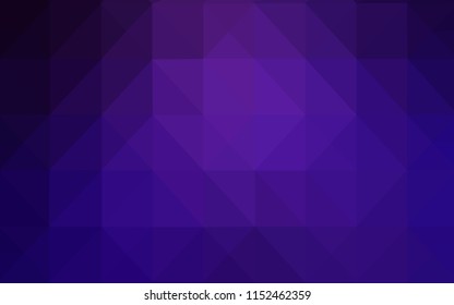 Dark Purple vector polygonal template. Geometric illustration in Origami style with gradient.  Brand new design for your business.
