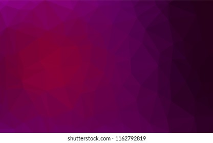Dark Purple vector polygonal template. A completely new color illustration in a vague style. Brand new design for your business.