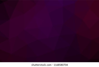 Dark Purple vector polygonal template. Colorful illustration in abstract style with gradient. A completely new design for your business.