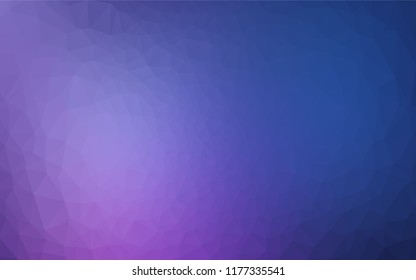 Dark Purple vector polygonal template. A completely new color illustration in a vague style. The polygonal design can be used for your web site.