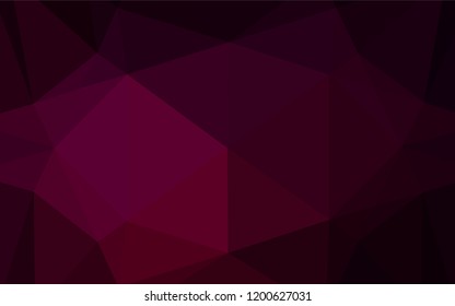 Dark Purple vector polygonal template. A sample with polygonal shapes. The template can be used as a background for cell phones.