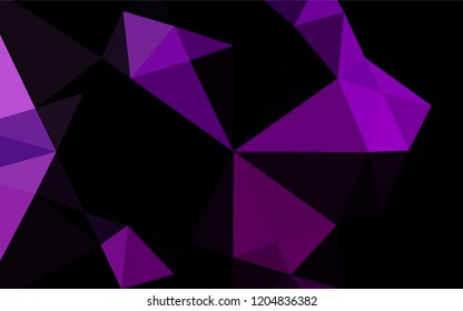 Dark Purple vector polygonal template. Shining colored illustration in a Brand new style. The completely new template can be used for your brand book.