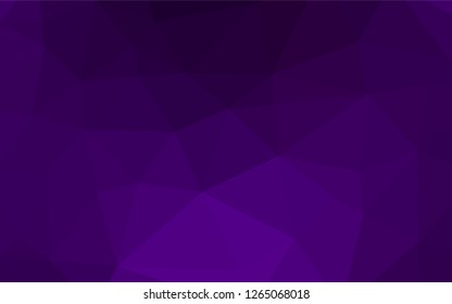 Dark Purple vector polygonal template. Shining colored illustration in a Brand new style. The elegant pattern can be used as part of a brand book.