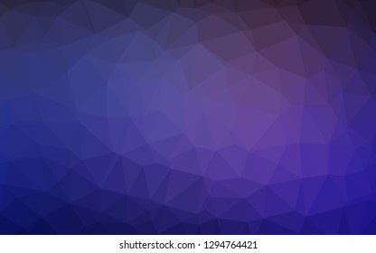 Dark Purple vector polygonal template. A sample with polygonal shapes. Elegant pattern for a brand book.
