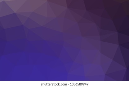 Dark Purple vector polygonal template. Glitter abstract illustration with an elegant design. Completely new template for your business design.