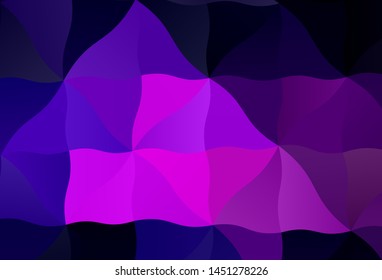 Dark Purple vector polygonal template. Creative geometric illustration in Origami style with gradient. A new texture for your web site.