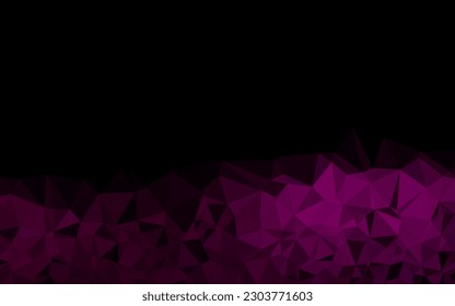 Dunkelviolette Vektorgrafik-Polygonvorlage. Moderne geometrische abstrakte Illustration mit Farbverlauf. Neues Design für Ihr Unternehmen.