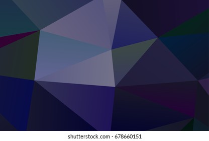 Dark Purple vector polygonal template. Brand-new colored illustration in blurry style with gradient. A new texture for your design.