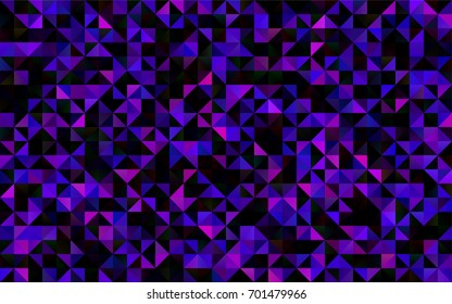 Dark Purple vector polygonal template. Glitter abstract illustration with an elegant design. The best triangular design for your business.